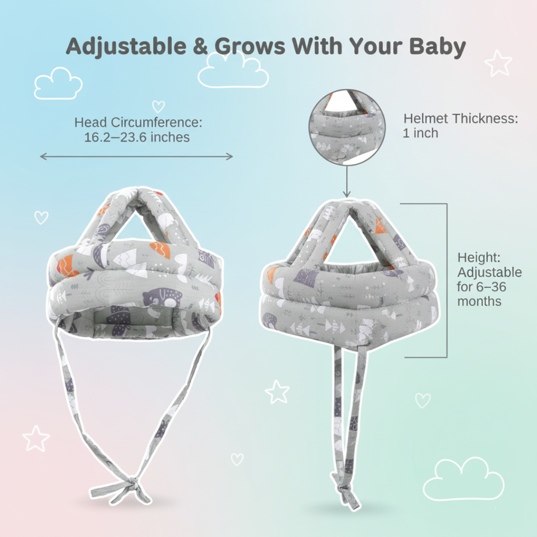 Baby Safety Helmet – Adjustable 360° Protection