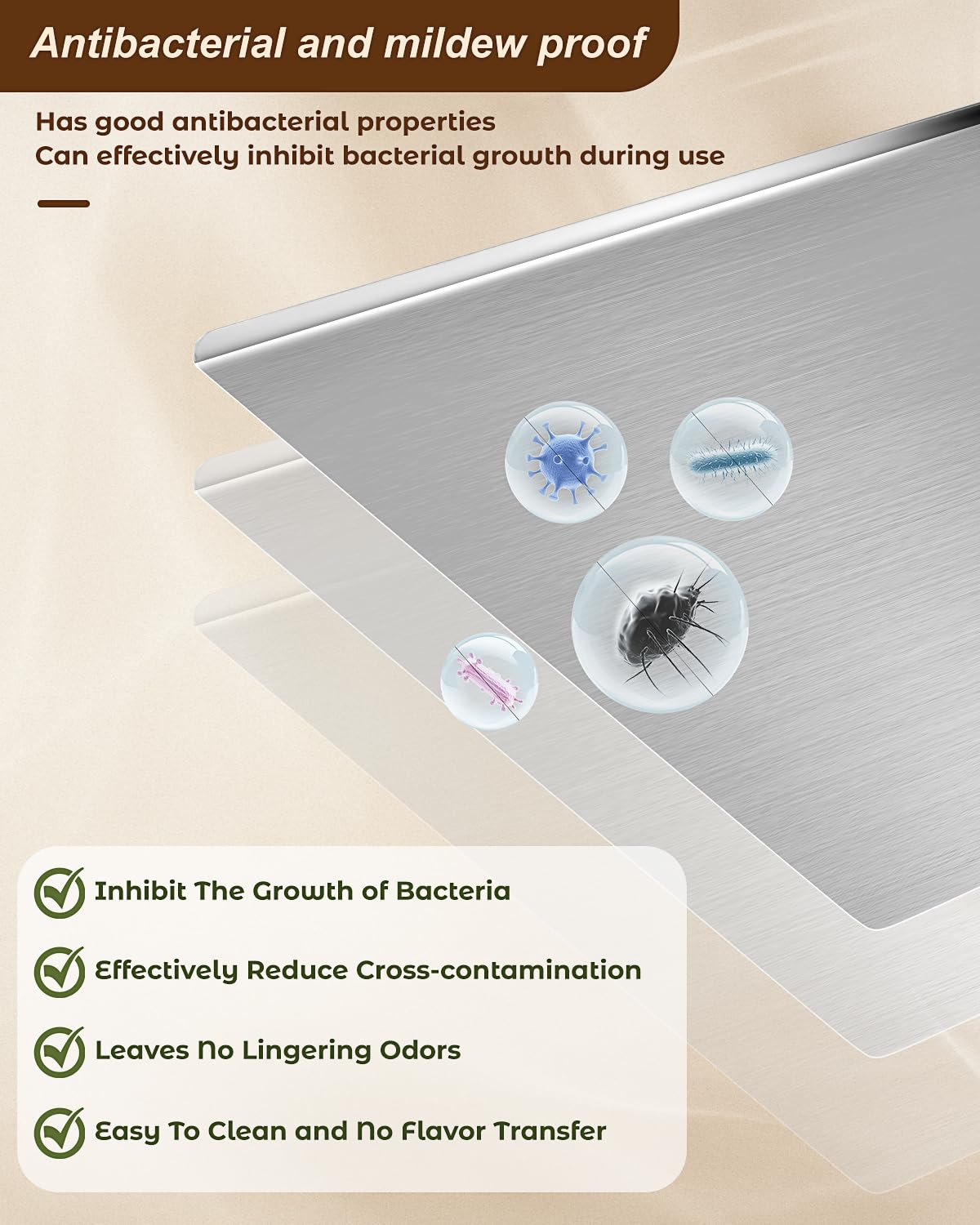 Stainless Steel Cutting Board for Kitchen