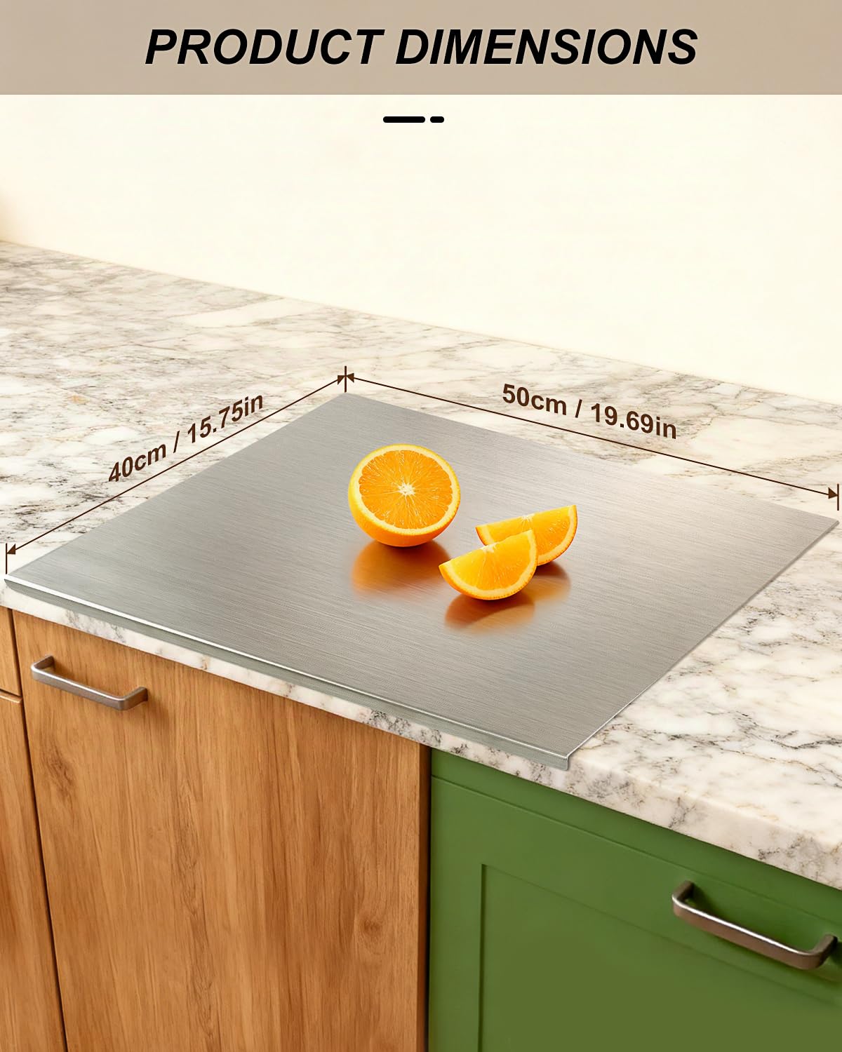 Stainless Steel Cutting Board for Kitchen