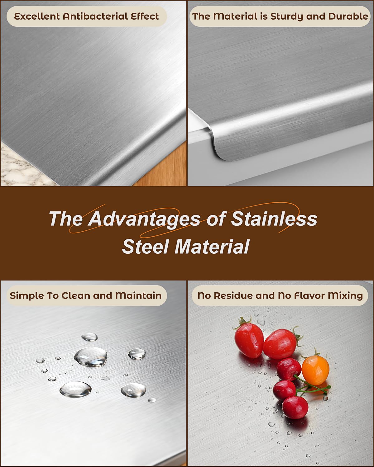 Stainless Steel Cutting Board for Kitchen